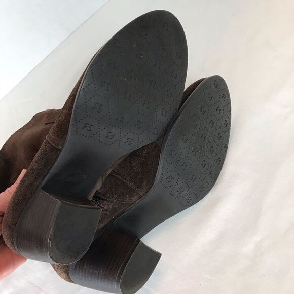 Franco Sarto Hutch Suede Booties Brown Sz 8 - Picture 5 of 7